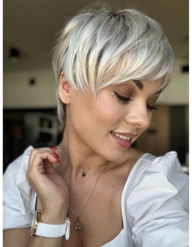 Ivy Platinum Ice-Peruka z włosów syntetycznych NAH