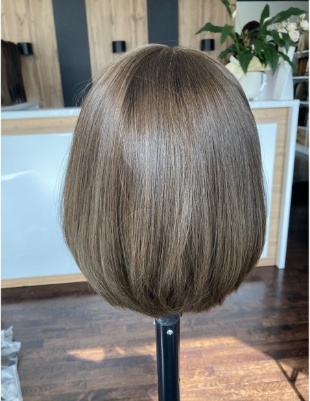 RINA MS 30 CM"S"-PERUKA Z  WŁOSÓW NATURALNYCH Z GRZYWKĄ