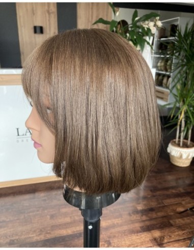 RINA MS 30 CM"S"-PERUKA Z  WŁOSÓW NATURALNYCH Z GRZYWKĄ