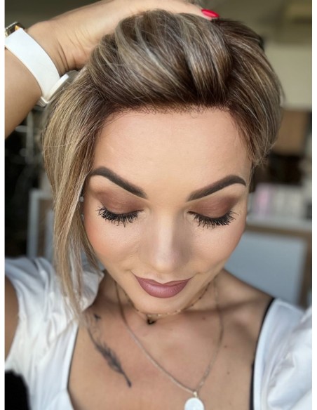 Opal Frosty Cream-Peruka z włosów syntetycznych NAH