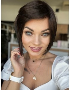 Opal Dark Chocolate-Peruka z włosów syntetycznych NAH