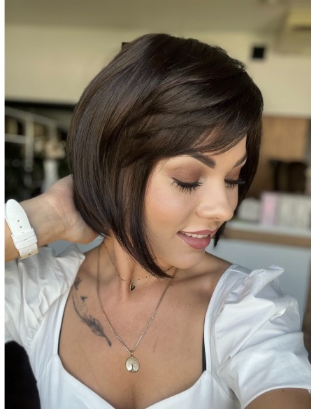 Opal Dark Chocolate-Peruka z włosów syntetycznych NAH