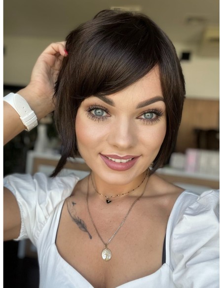 Opal Dark Chocolate-Peruka z włosów syntetycznych NAH