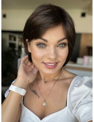 Opal Dark Chocolate-Peruka z włosów syntetycznych NAH