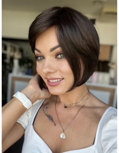 Opal Dark Chocolate-Peruka z włosów syntetycznych NAH