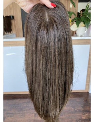 "MIRA 35 cm" TOPPER Z WŁOSÓW NATURALNYCH