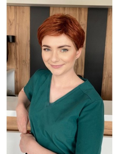 Joan Redcopper-Peruka z włosów syntetycznych NAH