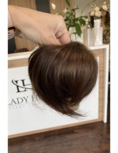 Gumka z włosów naturalnych  ciemny ciepły brąz K2