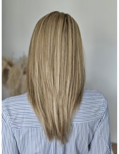 "MEGAN 608 "40-45 PERUKA Z WŁOSÓW NATURALNYCH  Z GRZYWKĄ