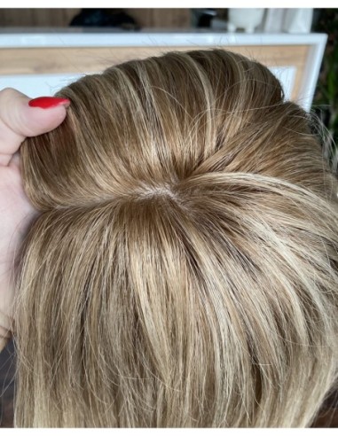 "MEGAN 608 "40-45 PERUKA Z WŁOSÓW NATURALNYCH  Z GRZYWKĄ