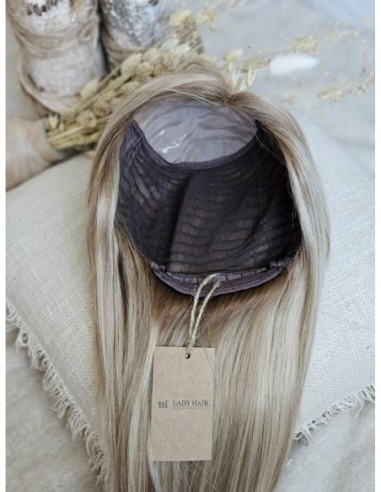 "MEGAN 608 "40-45 PERUKA Z WŁOSÓW NATURALNYCH  Z GRZYWKĄ