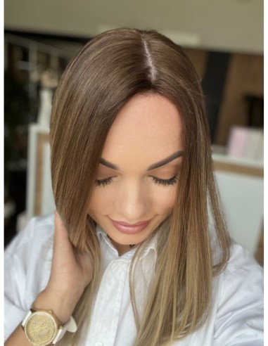 GABI Z GRZYWKĄ 40-45 CM-TOPPER Z WŁOSÓW NATURALNYCH-PREMIUM