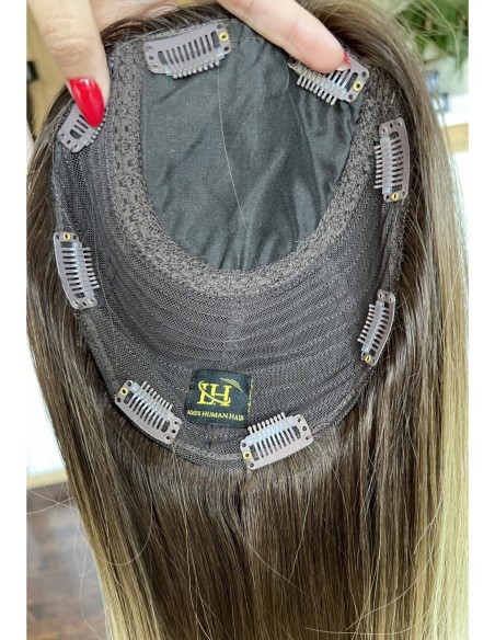 GABI 45-50 CM-TOPPER Z WŁOSÓW NATURALNYCH-PREMIUM