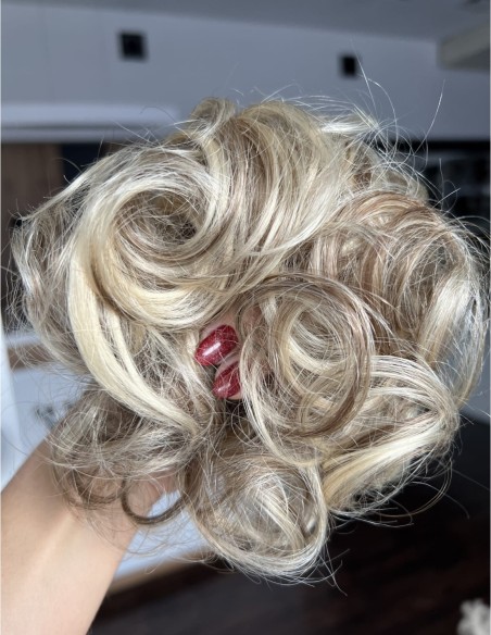 Gumka z włosów naturalnych baleyage blond B2