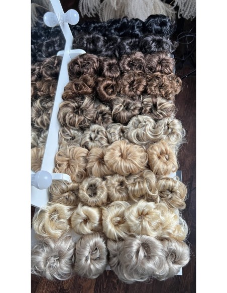 Gumka z włosów naturalnych baleyage blond B2