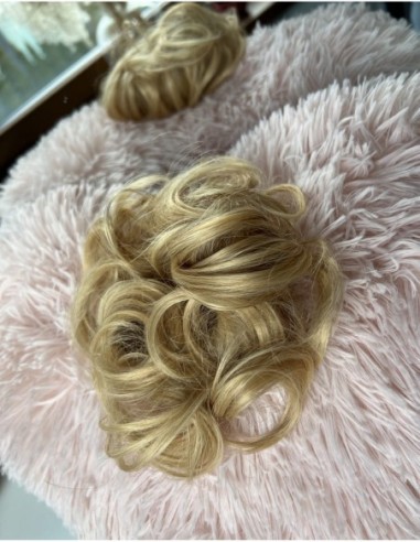 Gumka z włosów naturalnych ciepły jasny blond