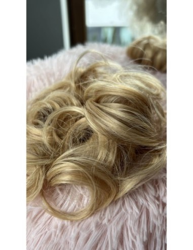 Gumka z włosów naturalnych ciepły jasny blond