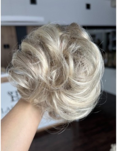 Gumka z włosów naturalnych baleyage blond 16