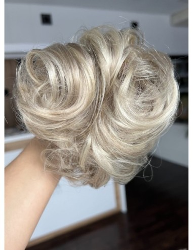 Gumka z włosów naturalnych baleyage blond 16