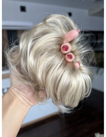 Gumka z włosów naturalnych baleyage blond 16