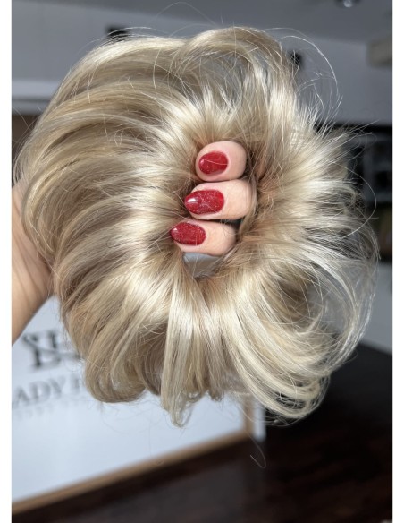 Gumka z włosów naturalnych baleyage blond 16