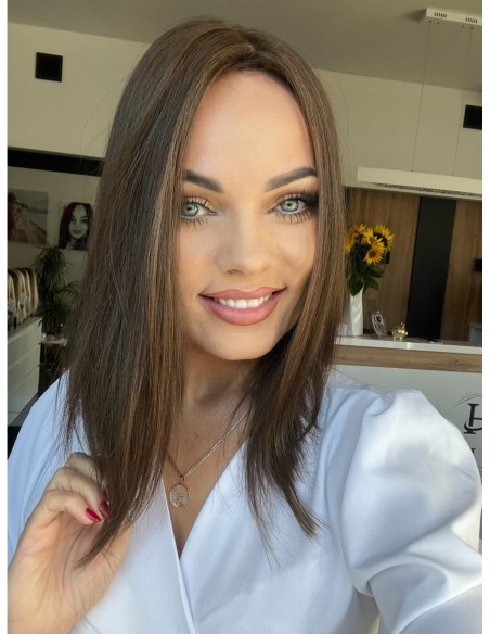 "ANIKA 35" TOPPER Z WŁOSÓW NATURALNYCH