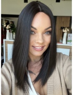 INA MS 40 CM"M"-PERUKA Z WŁOSÓW NATURALNYCH