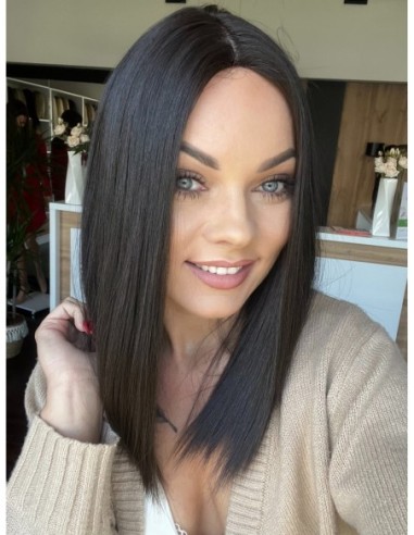 INA MS 40 CM"M"-PERUKA Z WŁOSÓW NATURALNYCH