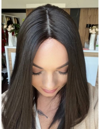 INA MS 40 CM"M"-PERUKA Z WŁOSÓW NATURALNYCH