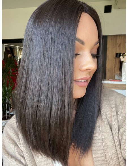 INA MS 40 CM"M"-PERUKA Z WŁOSÓW NATURALNYCH