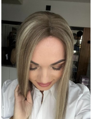 SELENE 8C 40CM  -TOPPER Z WŁOSÓW NATURALNYCH