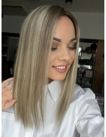 SELENE 8C 40CM  -TOPPER Z WŁOSÓW NATURALNYCH