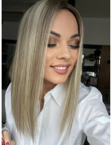 SELENE 8C 40CM  -TOPPER Z WŁOSÓW NATURALNYCH