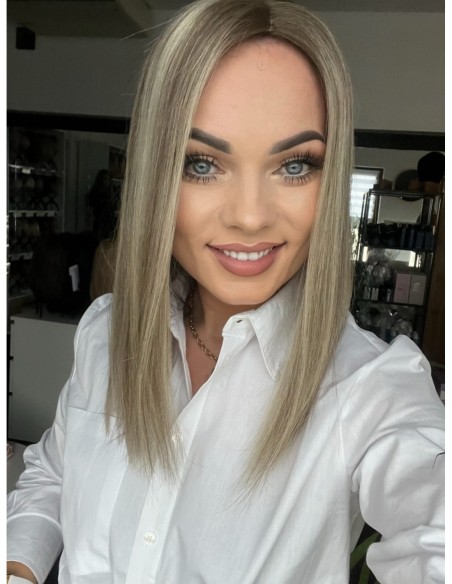 SELENE 8C 40CM  -TOPPER Z WŁOSÓW NATURALNYCH