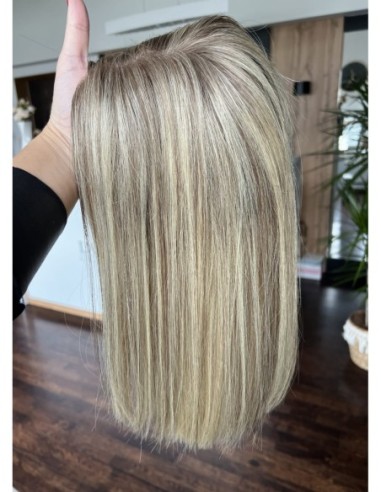 SELENE 8C 40CM  -TOPPER Z WŁOSÓW NATURALNYCH