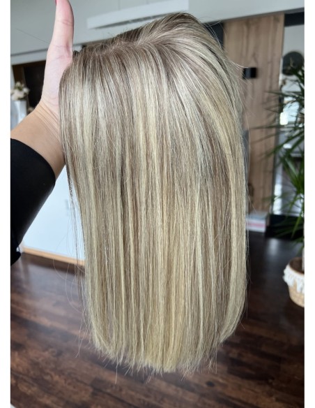 SELENE 8C 40CM  -TOPPER Z WŁOSÓW NATURALNYCH