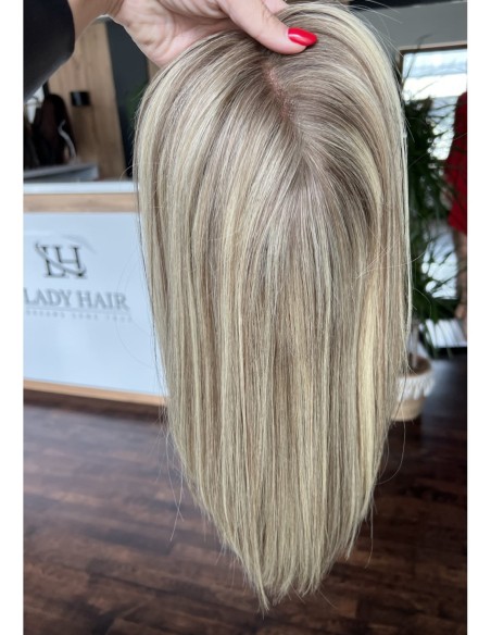 SELENE 8C 40CM  -TOPPER Z WŁOSÓW NATURALNYCH