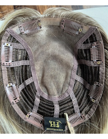 SELENE 8C 40CM  -TOPPER Z WŁOSÓW NATURALNYCH