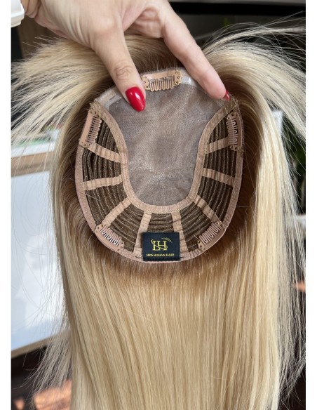 "JONI-35LOGP" TOPPER Z WŁOSÓW NATURALNYCH