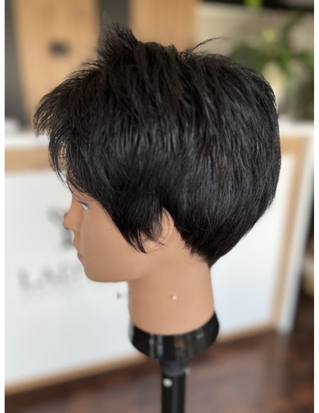 Mona-Krótka peruka z włosów naturalnych