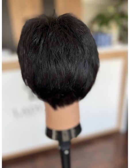 Mona-Krótka peruka z włosów naturalnych