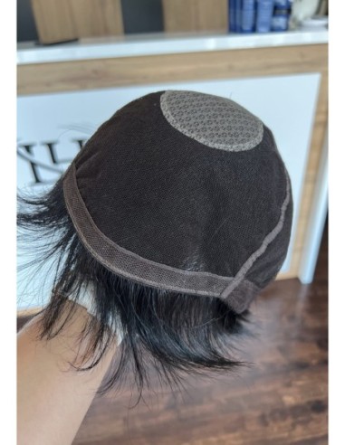 Mona-Krótka peruka z włosów naturalnych