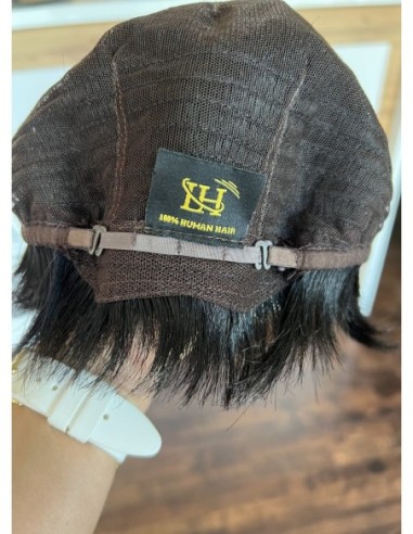 Mona-Krótka peruka z włosów naturalnych