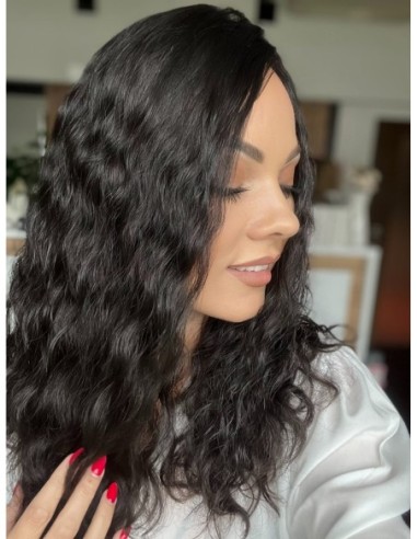 INA 45" TOPPER Z WŁOSÓW NATURALNYCH  KRĘCONYCH