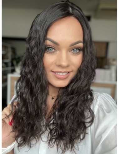 NILA 45" TOPPER Z WŁOSÓW NATURALNYCH  KRĘCONYCH