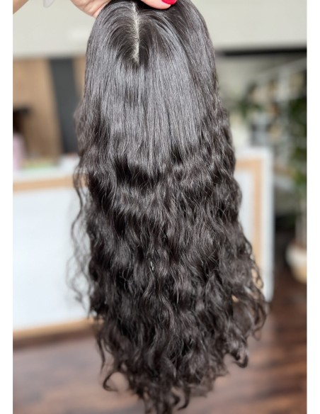 NILA 45" TOPPER Z WŁOSÓW NATURALNYCH  KRĘCONYCH