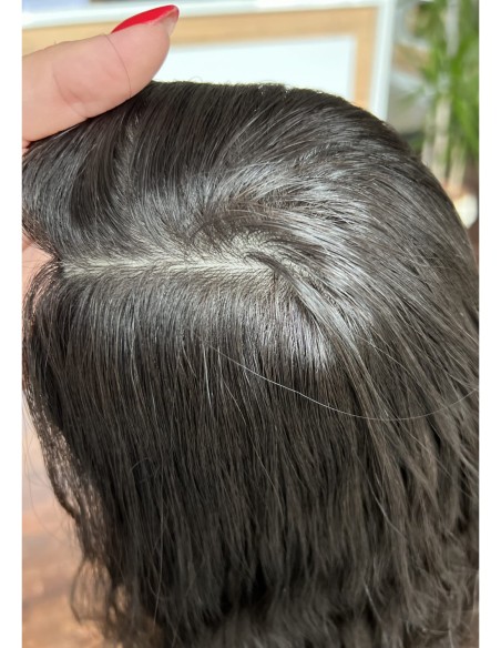 NILA 45" TOPPER Z WŁOSÓW NATURALNYCH  KRĘCONYCH