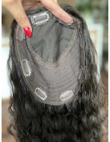 NILA 45" TOPPER Z WŁOSÓW NATURALNYCH  KRĘCONYCH