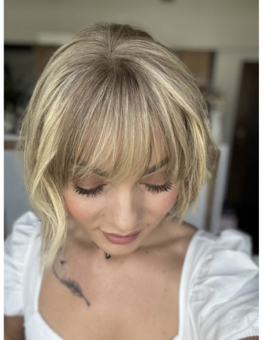 SELENE 8C-25 CM-TOPPER Z WŁOSÓW NATURALNYCH