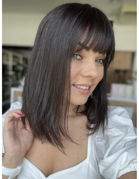 "JONI-35 1BGP" TOPPER Z WŁOSÓW NATURALNYCH Z GRZYWKĄ